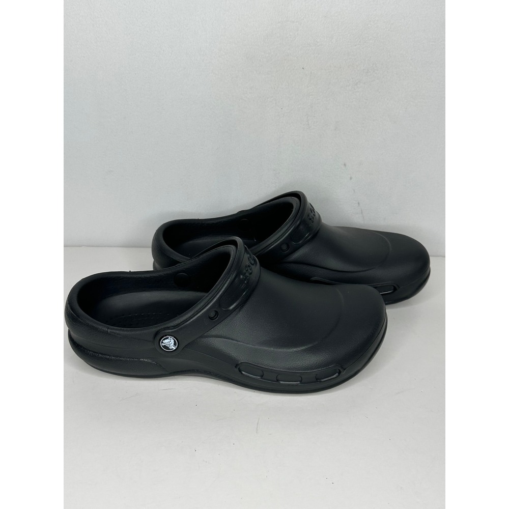 Crocs Bistro Clogs Black Slip Resistant Work Shoes 10075 Womens 10 Mens 8